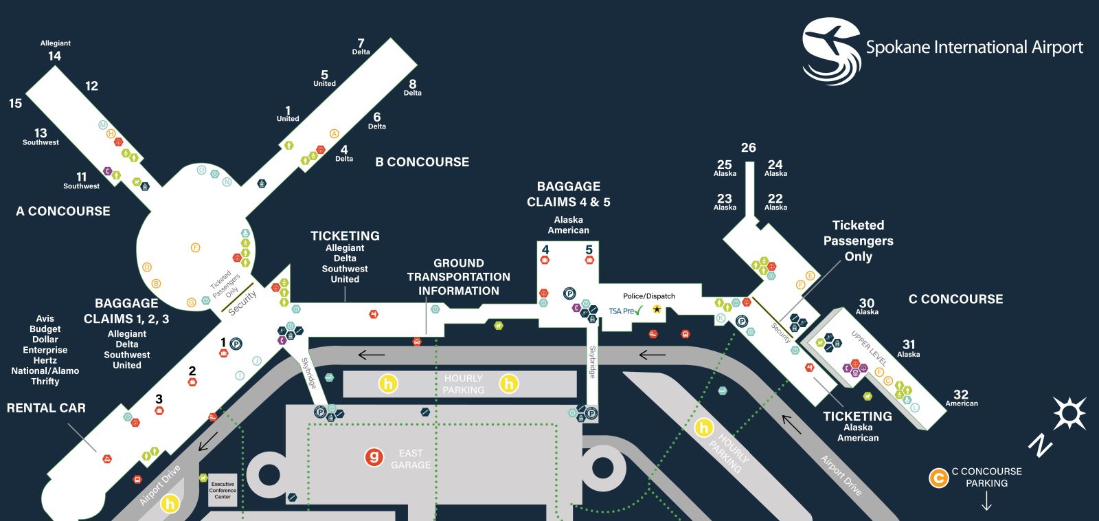 Seatac Airport Parking Garage Map Dandk Organizer   Terminal Map Website Dec 2022 